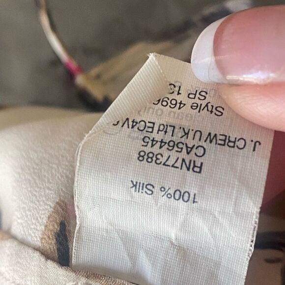 Madewell Floral Print Crisscross Silk Cami. Size Small - Picture 5 of 5